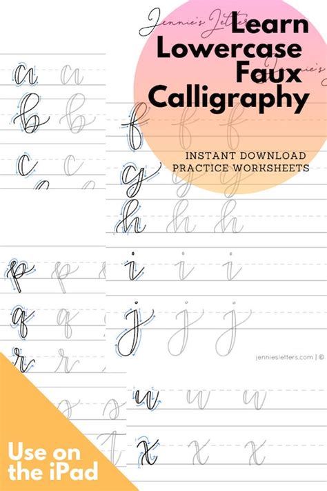 Faux Calligraphy Practice Sheets Creating Practice Sheets With