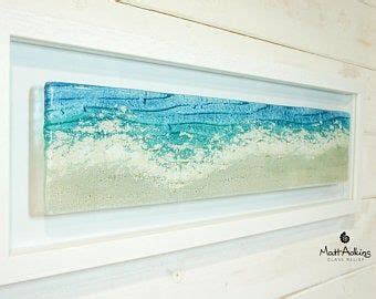 Glass Wall Art Large Ocean Art Fused Glass Wall Art Coastal Decor