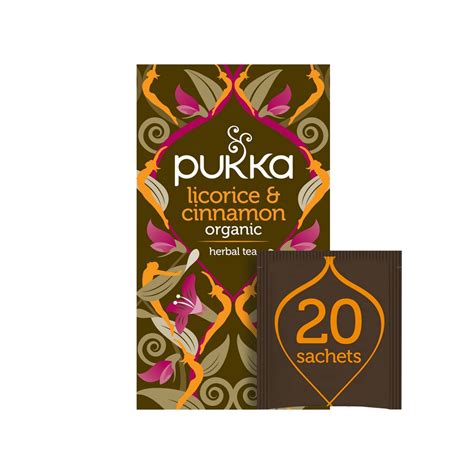 Pukka Licorice Cinnamon Tea 20 Sachets Buy Online London UK