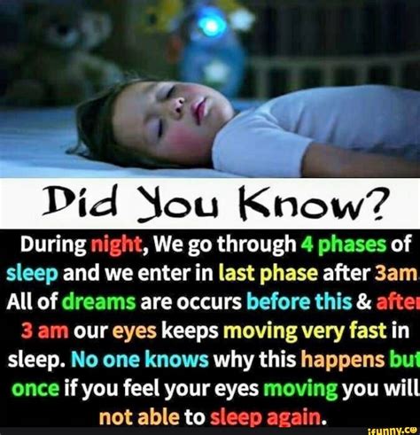 Did You Know During Night We Go Through 4 Phases Of Sleep And We