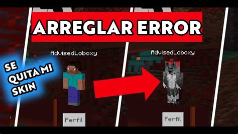 Cómo arreglar el bug de la skin en Minecraft pe 1 16 221 Se quita