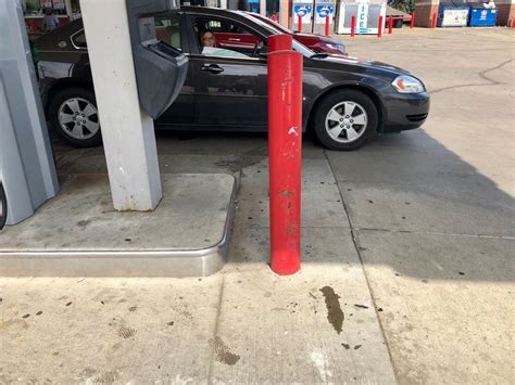 Car Hits Pole Near Steubenville Gas Pump Wtov