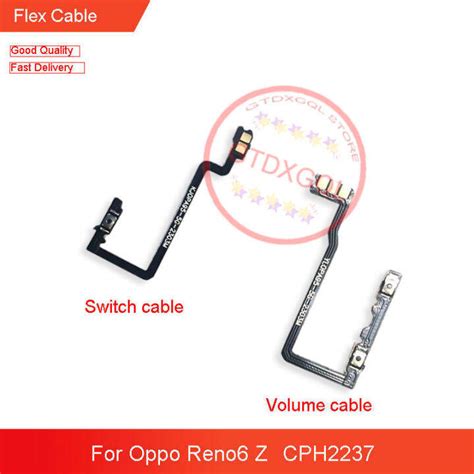 For Oppo Reno6 Z Cph2237 Power On Off Volume Up Down Button Key Flex Cable Replacement Parts