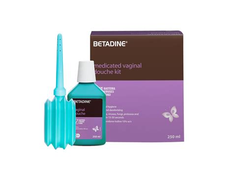 Betadine Medicated Vaginal Douche Kit Personal Hygiene Ponnery