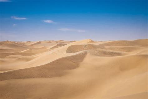 Beautiful Scenery Of Sand Dunes In A Desert On A Sunny Day Stock Image Image Of Pattern Brown