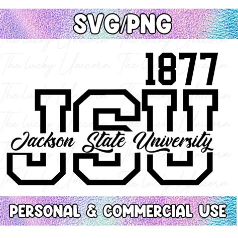 Jsu 1877 Svg Jackson State University Svg Etsy