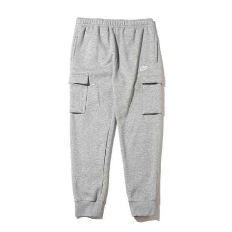 NIKE AS M NSW CLUB PANT CARGO BB DK GREY HEATHER MATTE SILVER WHITE