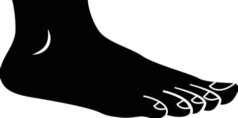 Simple Human Foot Silhouette Icon 17079193 Vector Art at Vecteezy