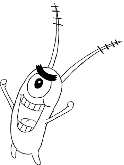 25 Desenhos Do Plankton Bob Esponja Imprimir E Colorir