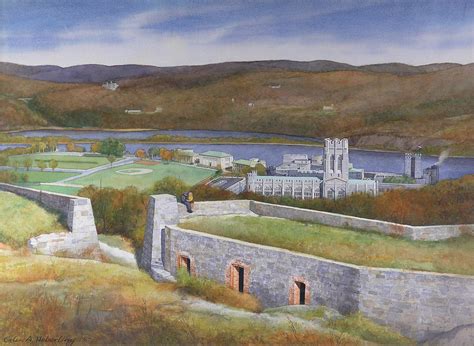 West Point From Fort Putnam Painting By Glen Heberling