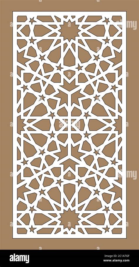 Laser Cut Decorative Vector Panel Set Jali Design Cnc Decor Interior