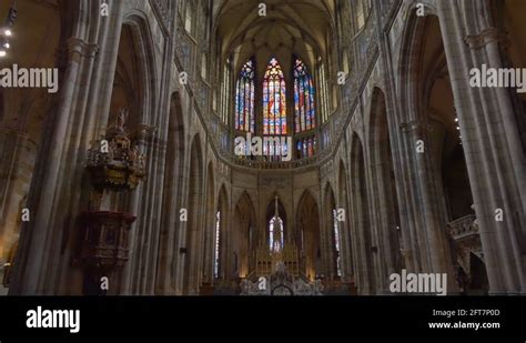 Stained Glass Windows Apse Gothic St Stock Videos Footage HD And 4K