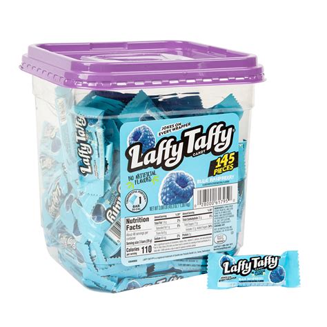 Laffy Taffy Mini Blue Raspberry Tub Nassau Candy