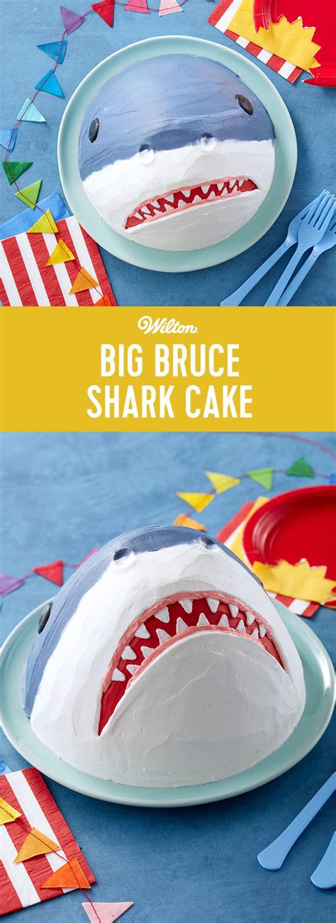 Big Bruce Shark Cake - How Jaw-some is this cake?! Made using the ...