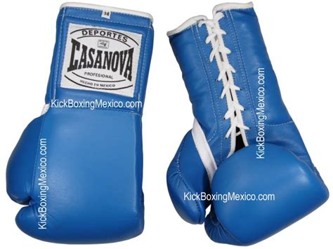 Guantes Boxeo Profesionales Agujeta Casanova Piel Kick Boxing Muay