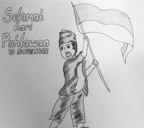 Menggambar Tema Hari Pahlawan 55 Koleksi Gambar