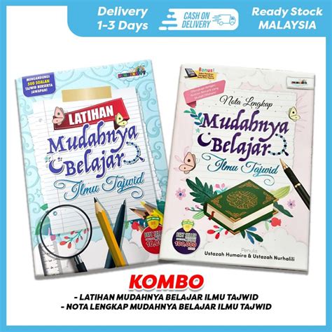 MOMMYHAPPY Set Buku Mudahnya Belajar Ilmu Tajwid Panduan Ilmu