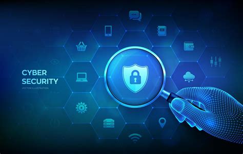 Cyber Security Information Or Network Security Concept Vector