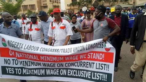 Nlc Strike 2021 Nigeria Labour Congress Nlc Minimum Wage Protest