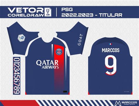 Arte Camisa Psg Titular Paris Saint Germain Elo