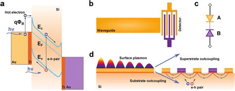 A A Band Diagram Of Biased Msm Photodetector Describing Two Possible