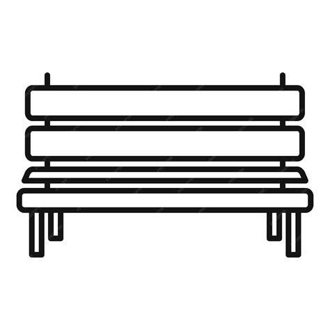 Premium Vector Park Bench Icon Outline Park Bench Vector Icon For Web Design Isolated On White