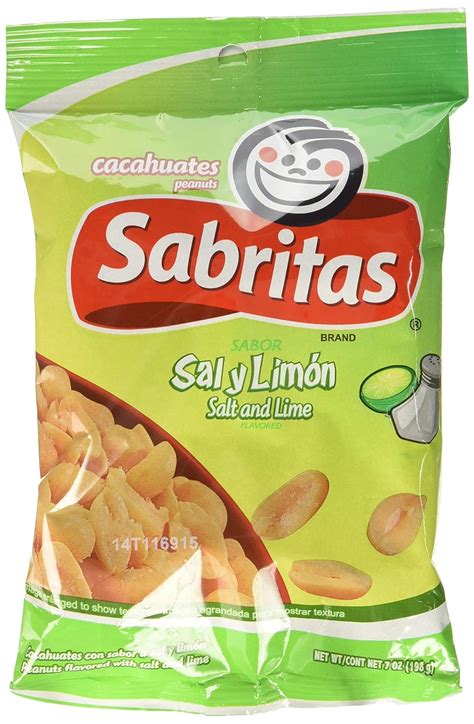 Gamesa Sabritas Salt And Lime Peanuts Pack Of 4