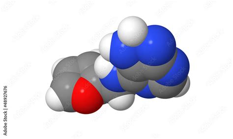 Plant Hormone Cytokinins Kinetin Spacefill Model Stock Illustration Adobe Stock