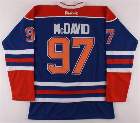 Connor Mcdavid Signed Oilers Captain Jersey Beckett Coa Pristine