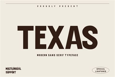 Texas Font By Fontkong · Creative Fabrica