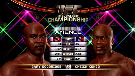 UFC Undisputed 3 Gameplay Cheick Kongo Vs Gary Goodridge YouTube