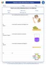 Hands-on lab skills/Science Inquiry. 2nd Grade Science Worksheets and ...