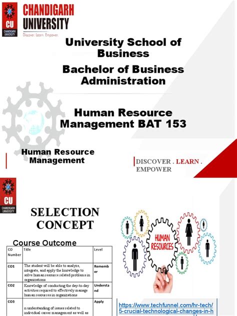 University School Of Business Bachelor Of Business Administration Human