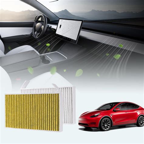 Amazon HwaEyem 2 PCS Tesla Cabin Air Filter Tesla Model 3 Cabin