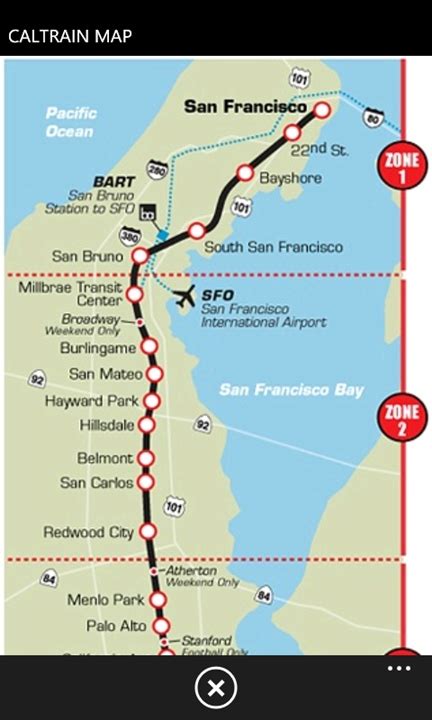 Transit Maps: Unofficial Map: Caltrain Route Map By Jeflu, 54% OFF