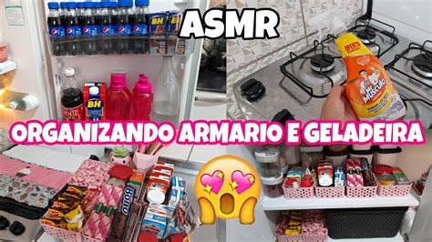 LIMPEZA E ORGANIZAÇÃO ORGANIZEI A GELADEIRA E O ARMÁRIO OS