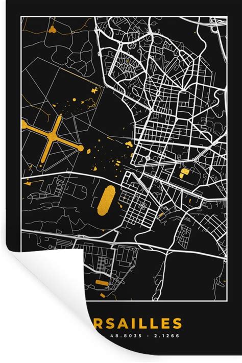 Muurstickers Sticker Folie Plattegrond Kaart Stadskaart