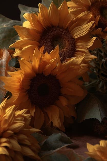 Premium AI Image | Ultra High Detail Sunflowers Ultra Realistic 4K