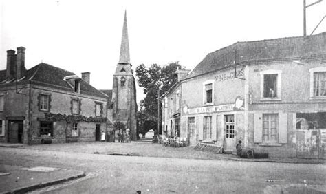 Châtres sur Cher Place de l Église Carte postale ancienne et vue d