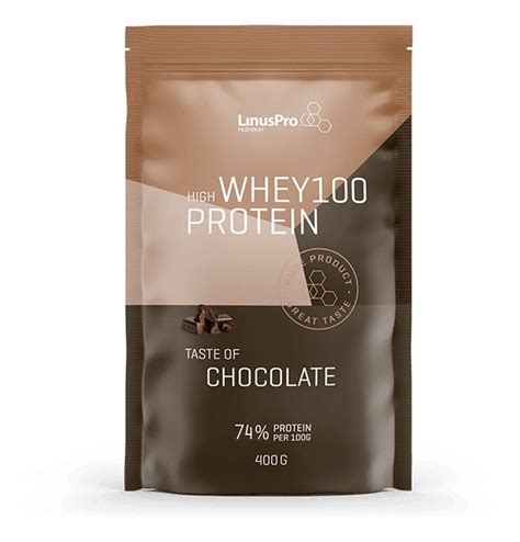 Køb Linuspro Whey100 Chocolate 400 G Billigt Hos Med24dk