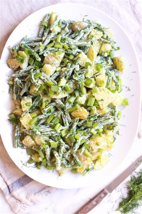 Vegan Potato Green Bean Salad With Dill Ranch Dressing The Mostly Vegan