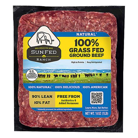 Sunfed Ranch Grass Fed Ground Beef Lean Oz Ground Beef