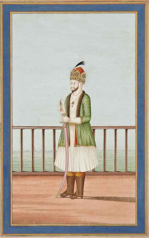 PORTRAIT OF THE MUGHAL EMPEROR Humayun 1800