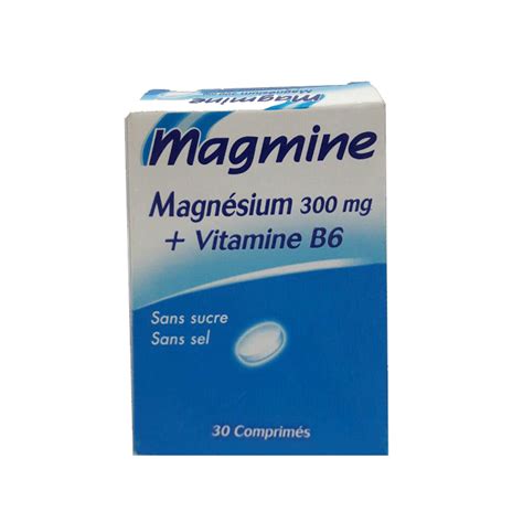 MAGMINE MAGNESIUM 300 mg vitamine b6 30 comprimés Para El MANAL