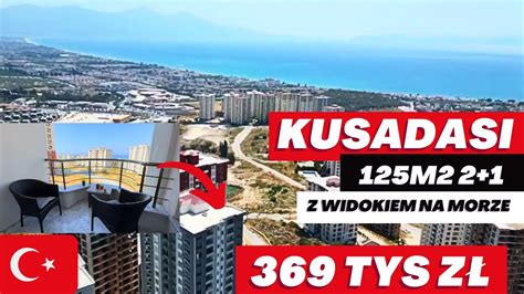 MIESZKANIE ZA 369 TYS ZŁ W KUSADASI Z WIDOKIEM NA MORZE 125M2 2 1 2