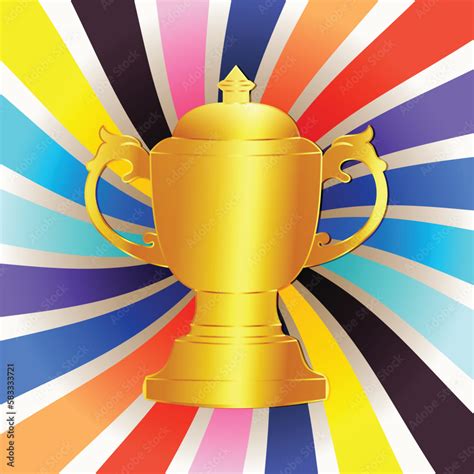 shiny golden trophy on ipl teams color background. IPL event ...