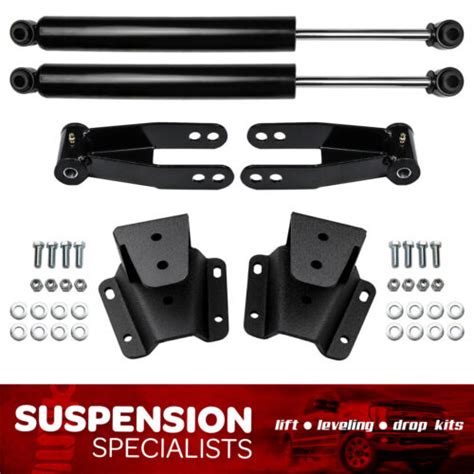 4 Rear Drop Lowering Kit W Hangers And Shocks Fits 1965 1972 Ford