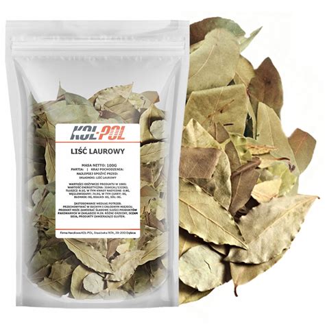 LIŚĆ LAUROWY 100g Liście laurowe naturalne świeże 10727098542 Allegro pl