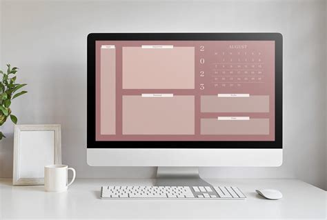 Desktop Organizer Desktop Wallpaper 2023 Calendar Bundle - Etsy