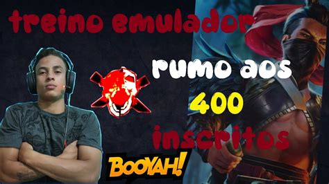 🔴 Live On Free Fire 🔥🔥 Rumo Aos 400 Inscritos 🔥🔥 Treino Emulador🔥